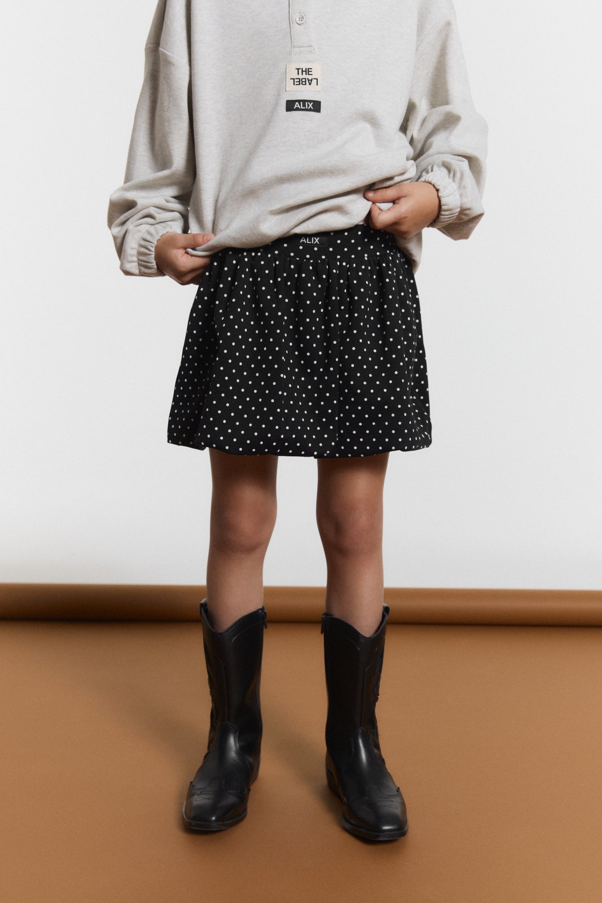 Skirt dots black/white, Alix The Label