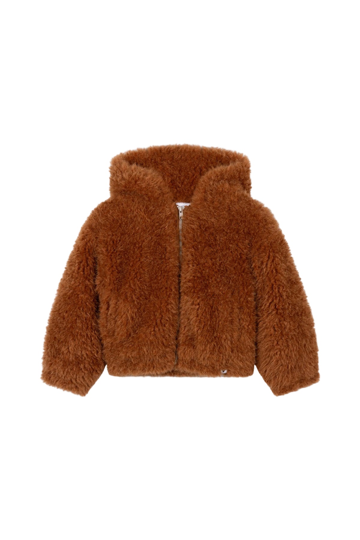 Faux Fur Jacket Cognac, Alix The Label