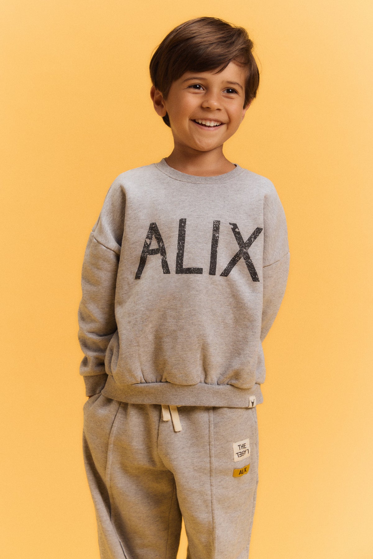 Sweater Alix soft grey Melange, Alix The Label