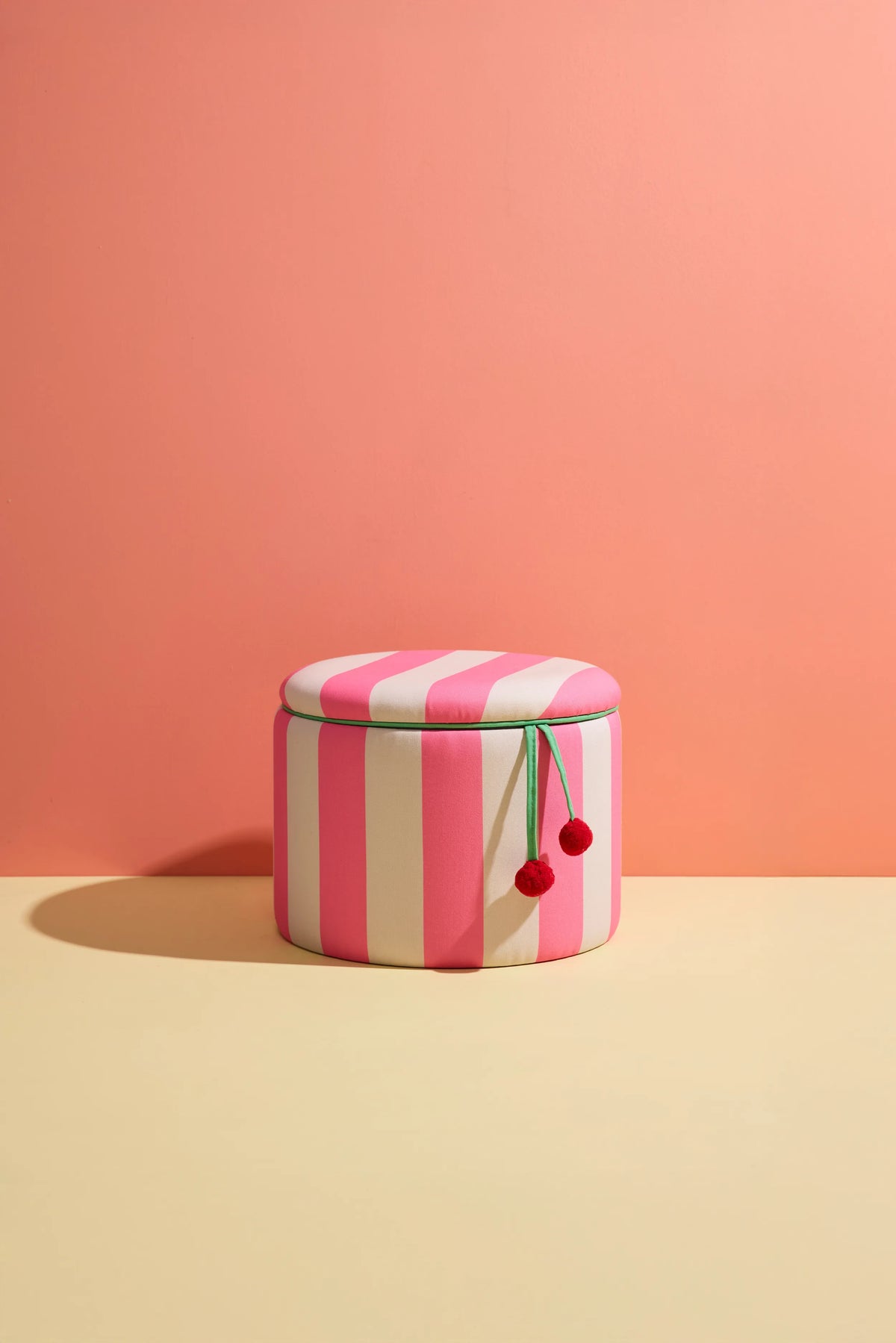 Pouffy cilinder with strage Pink, Kidsconcept