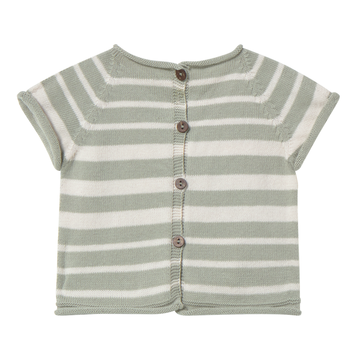 Vincent Striped short sleeve sweater cream apple, Li & Me