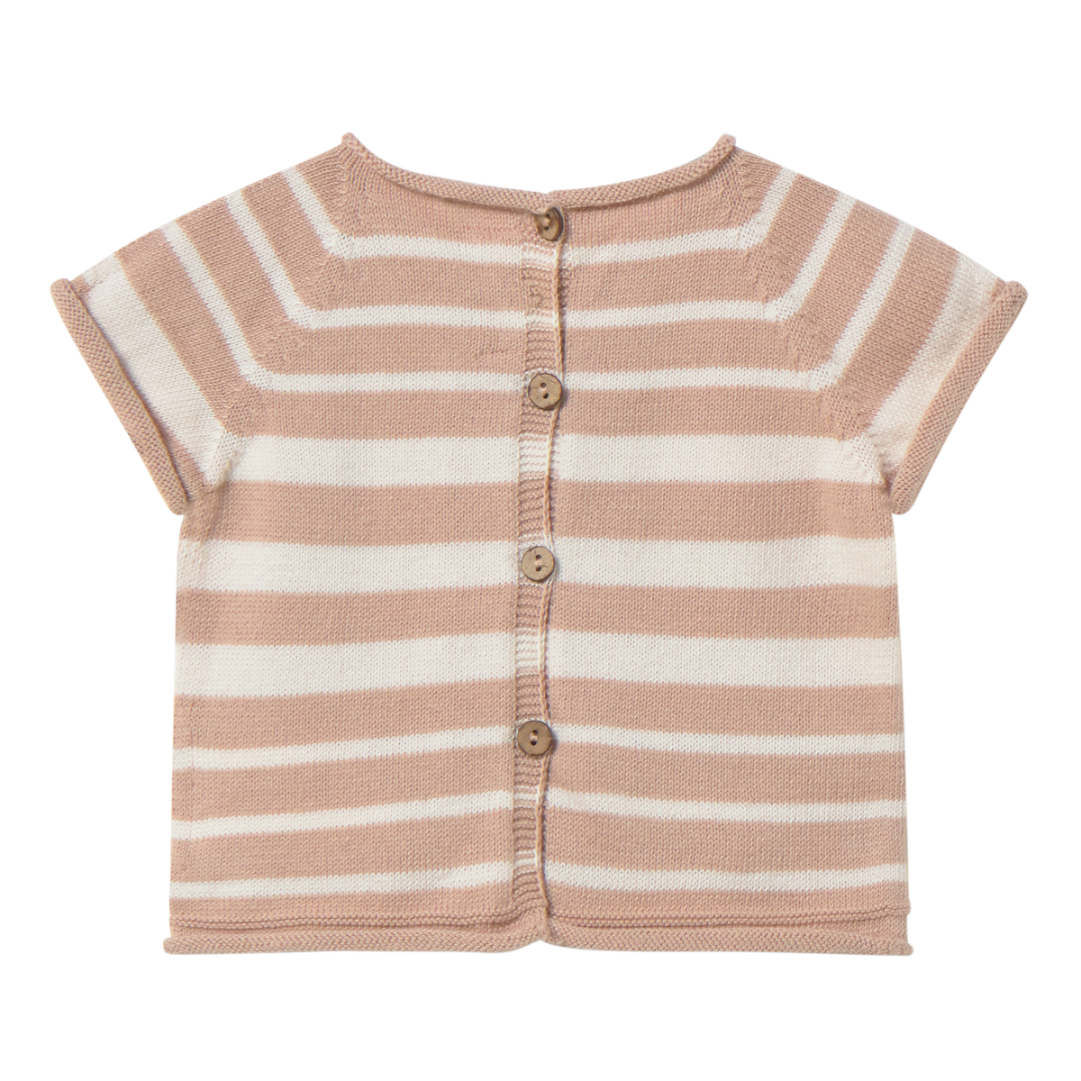 Vincent Striped short sleeve sweater cream Candy, Li & Me