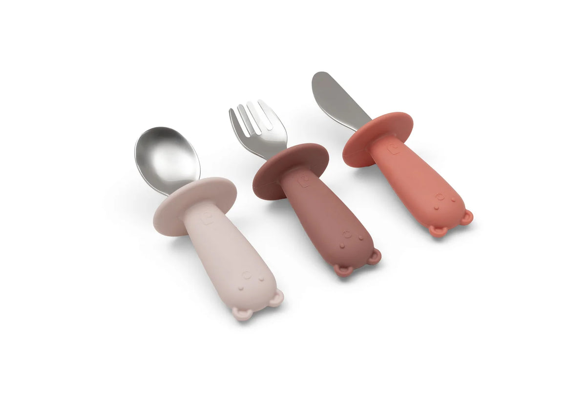 Bestekset siliconen Blush Shades, Jollein