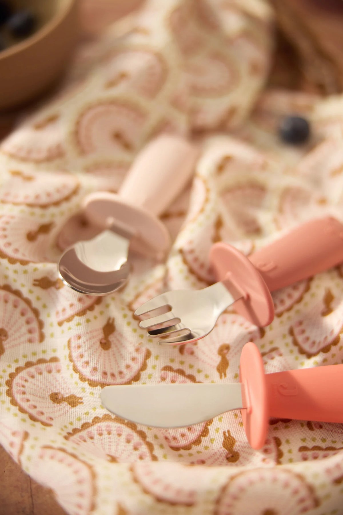 Bestekset siliconen Blush Shades, Jollein