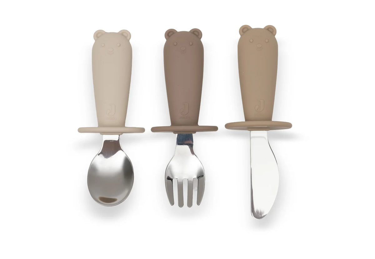 Bestekset siliconen Natural Shades, Jollein