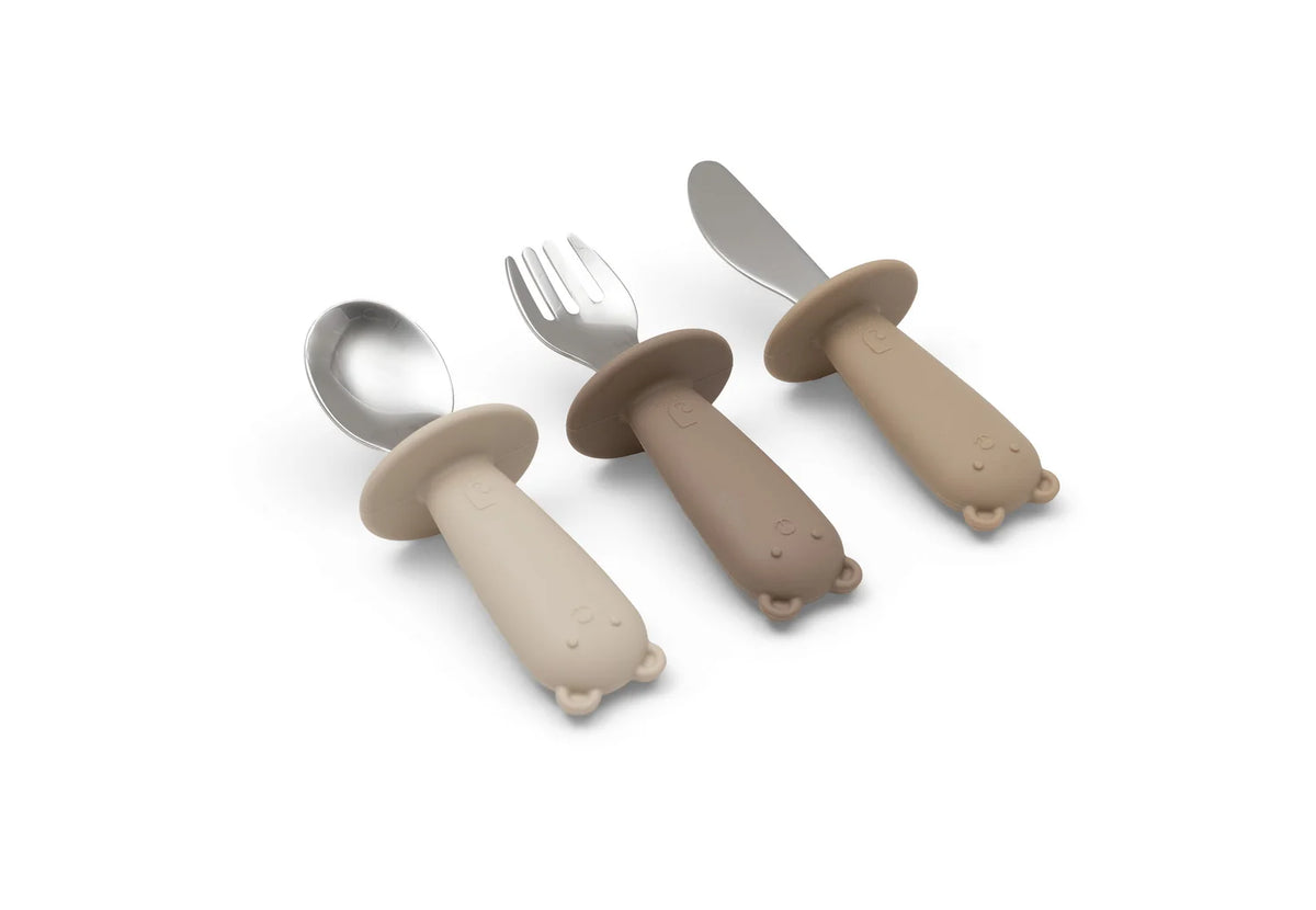 Bestekset siliconen Natural Shades, Jollein