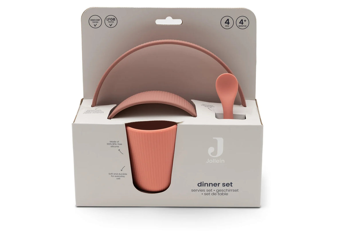 Kinderserviesset Siliconen Blush Shades, Jollein