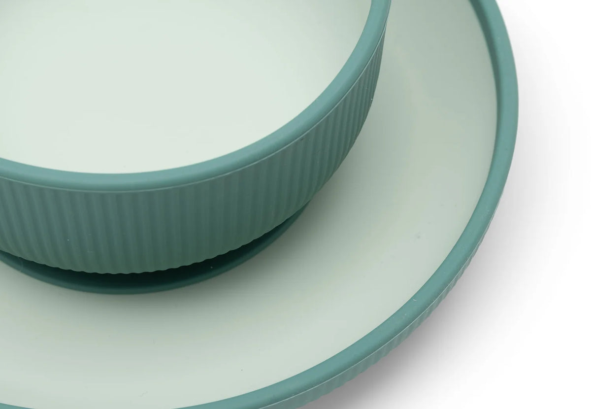 Kinderserviesset Siliconen Jade Shades, Jollein