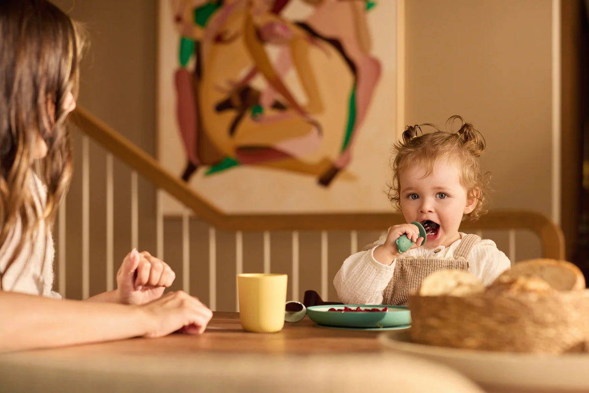 Kinderserviesset Siliconen Jade Shades, Jollein