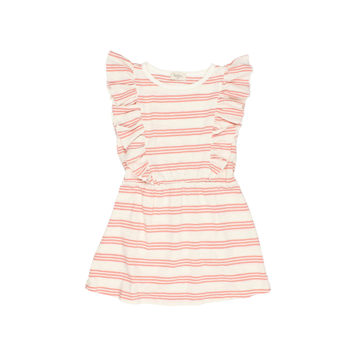 Stripes Dress, rose clay Buho