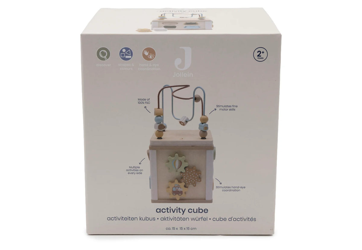 Houten activiteitenkubus Jollies, Jollein