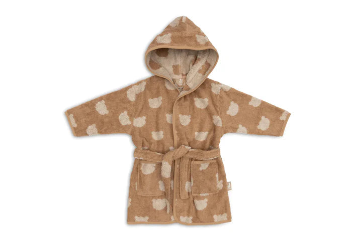 Badjas 1-2 jaar Jacquard teddy bear, Jollein