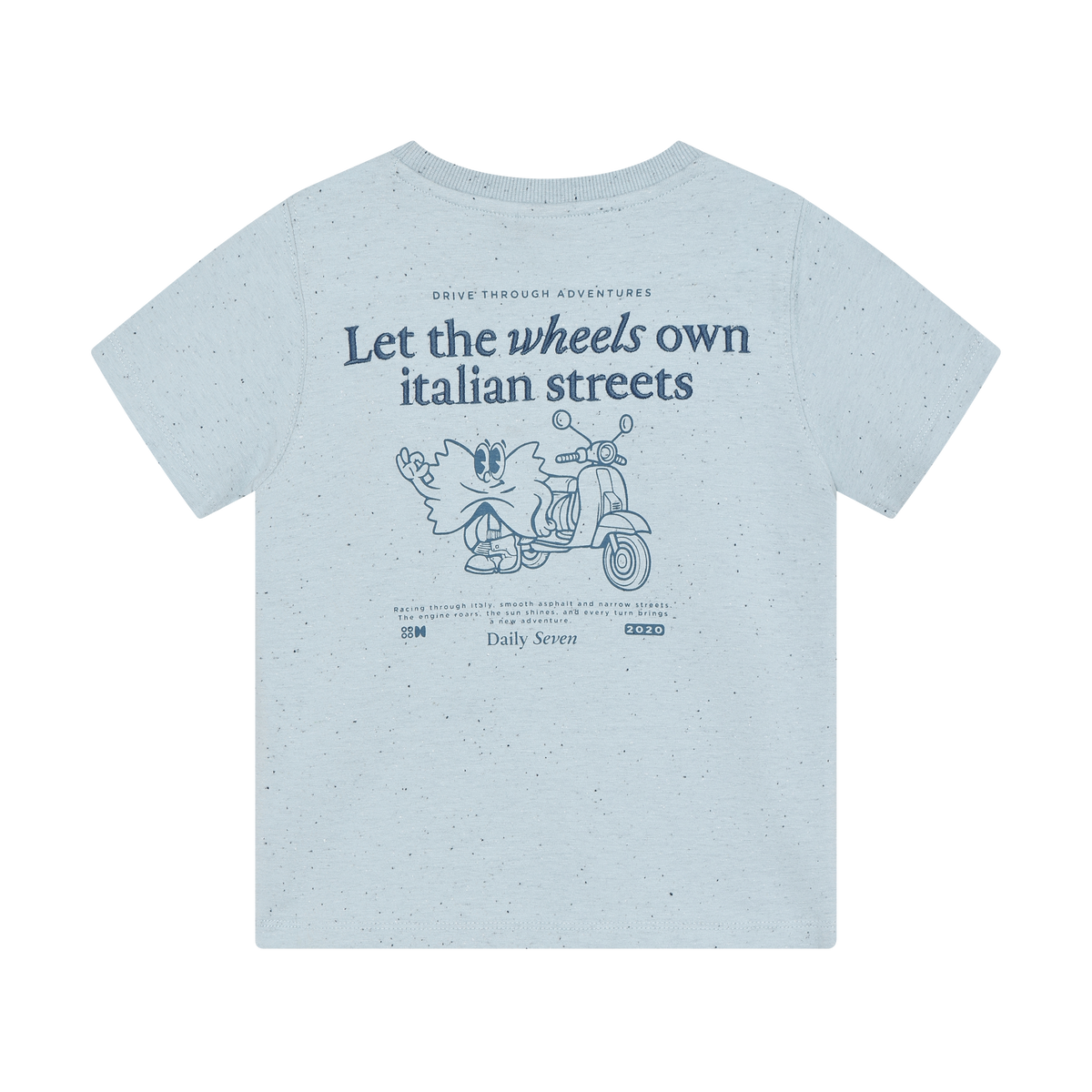 T-shirt nappy backprint, Daily Seven