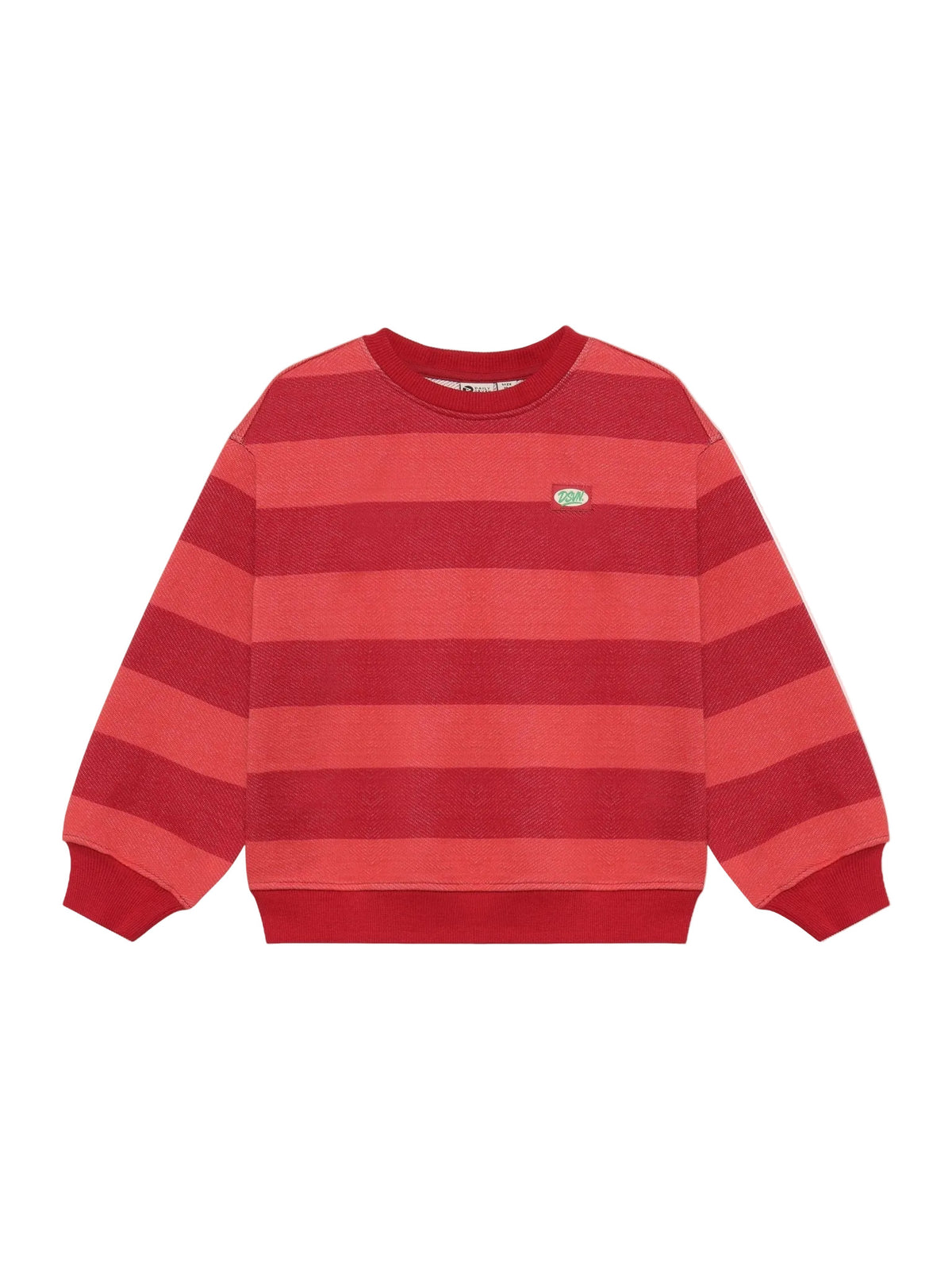 Oversized sweater big stripe rythmic red, Daily Seven
