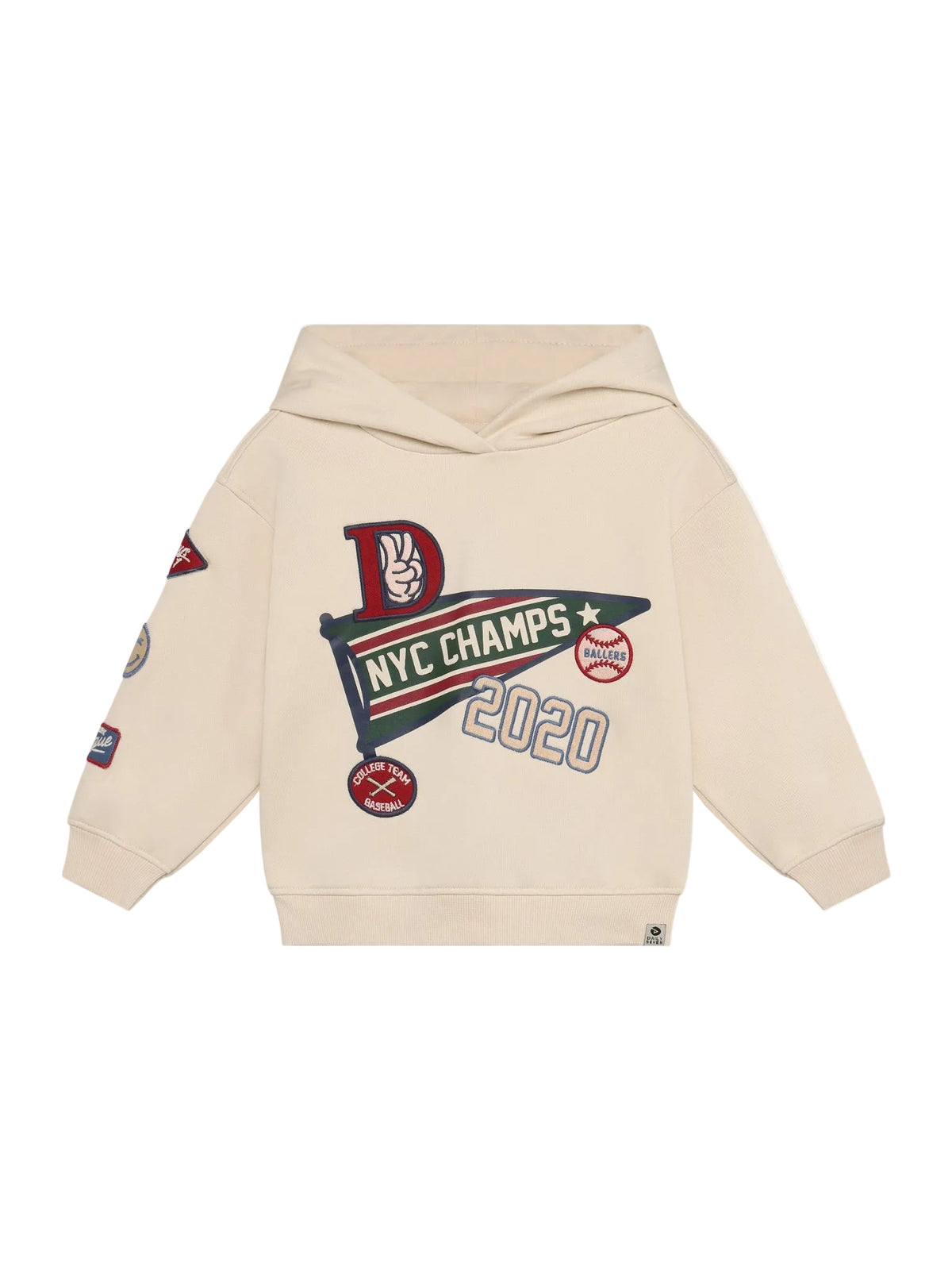 Oversized hoodie badges, Daily Seven