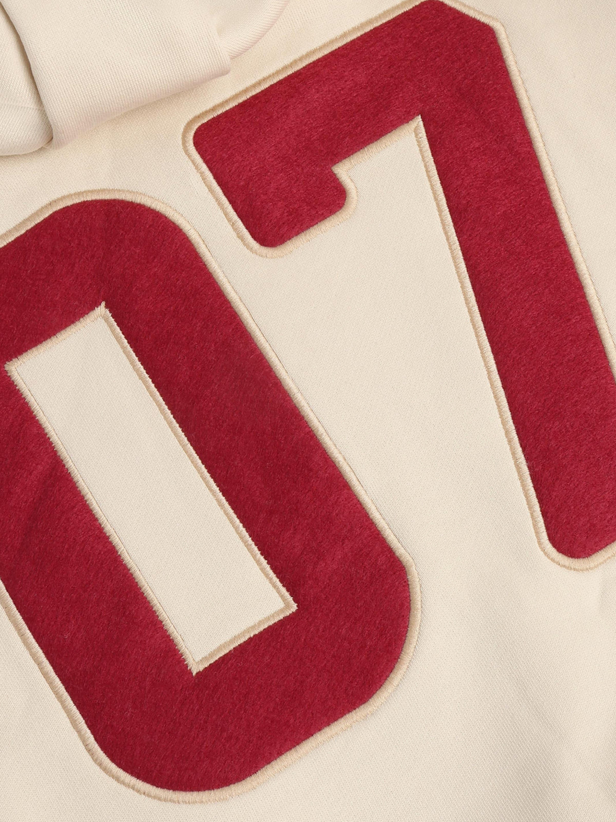 Oversized hoodie badges, Daily Seven