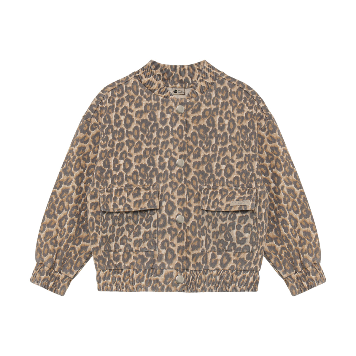 Sweat jacket print sandshell, Daily Seven