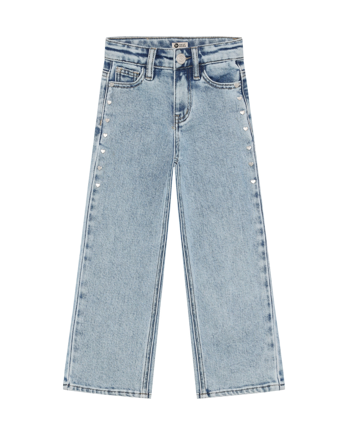 Denim wide fit studs blue, Daily Seven