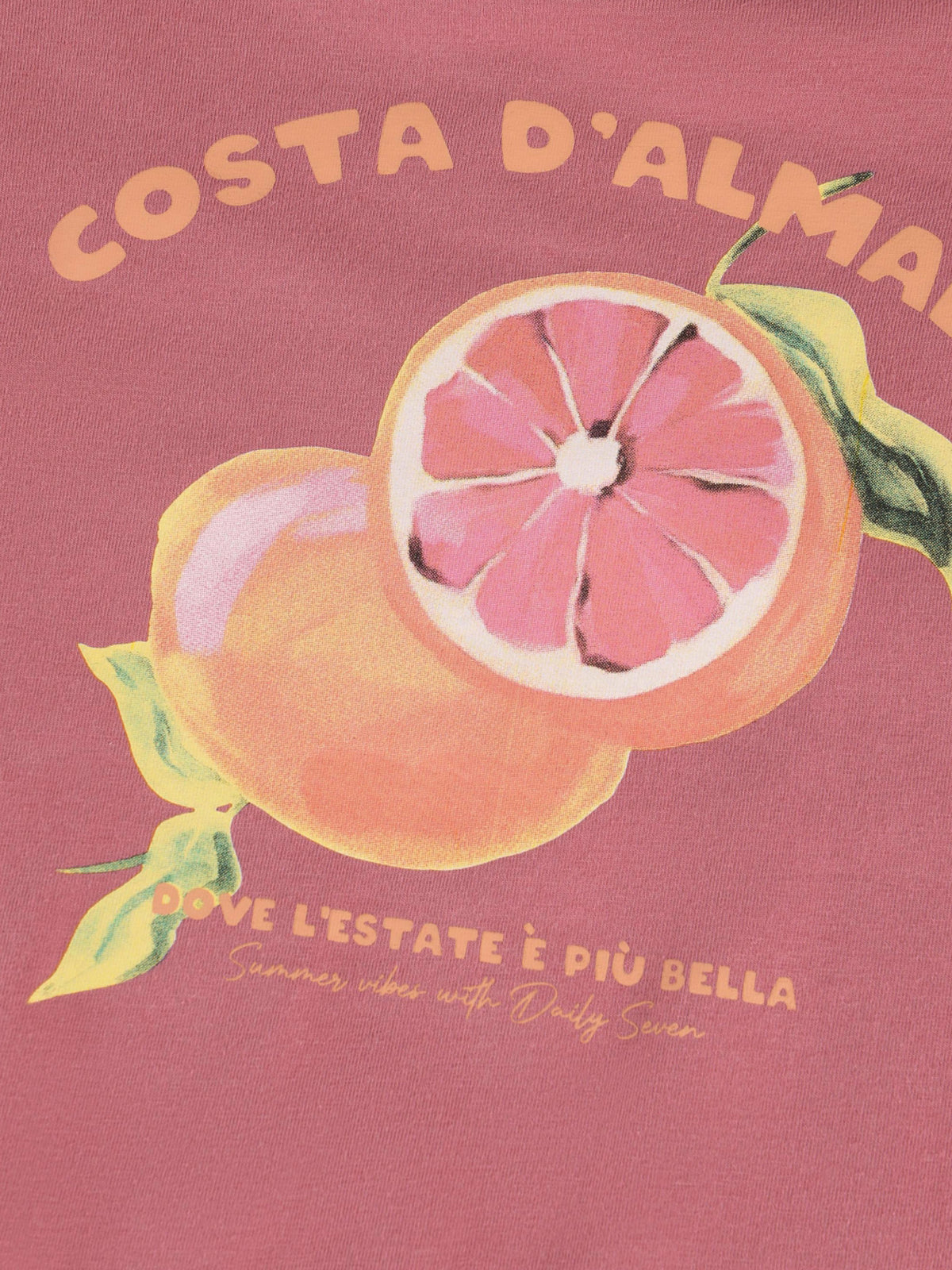 T-shirt costa amalfi backprint, Daily Seven