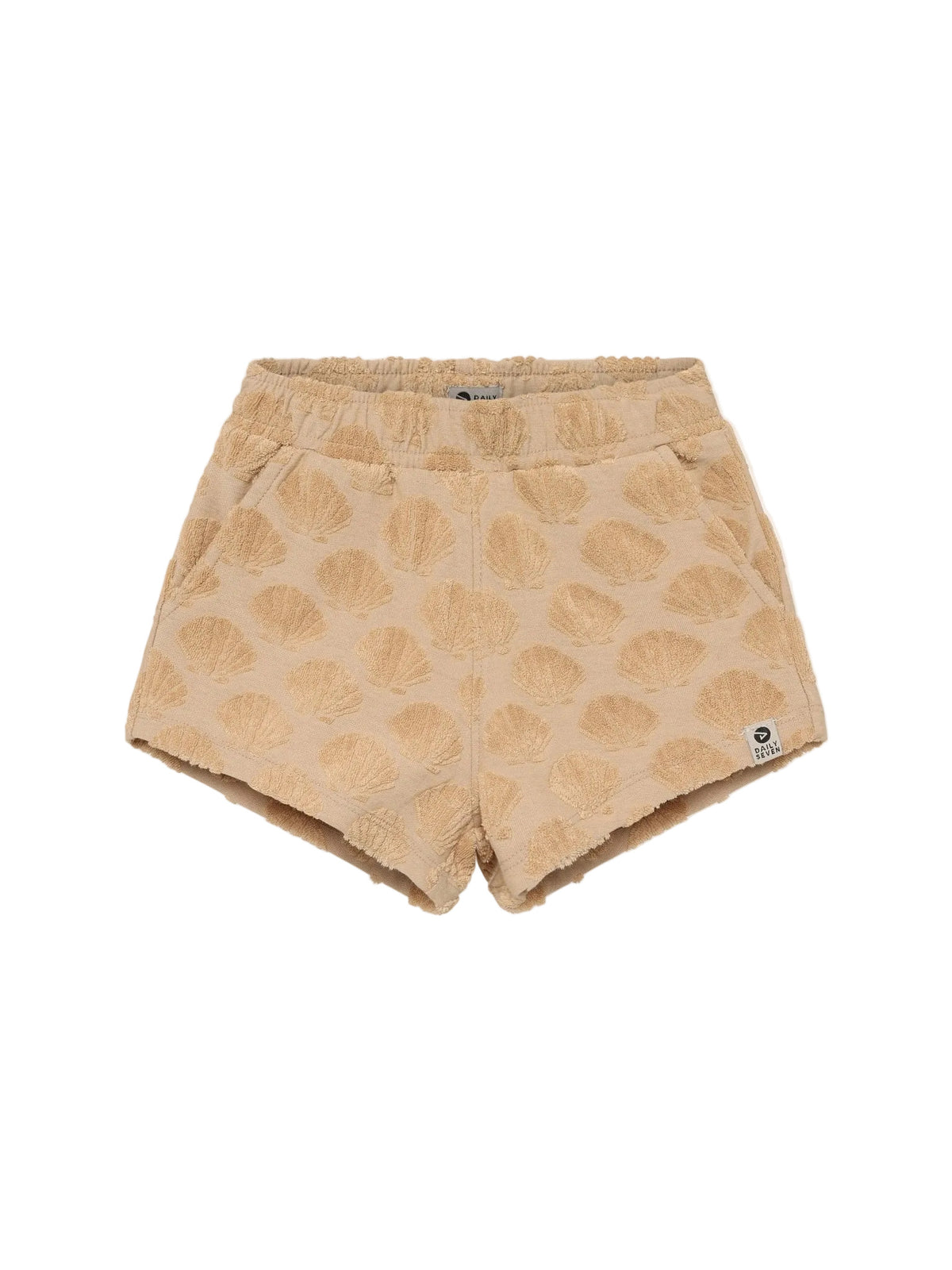 Terry shorts Print, Latte Sand, Daily Seven