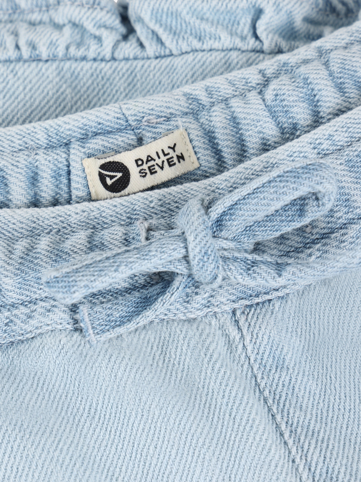 denim short ruffle, Daily seven
