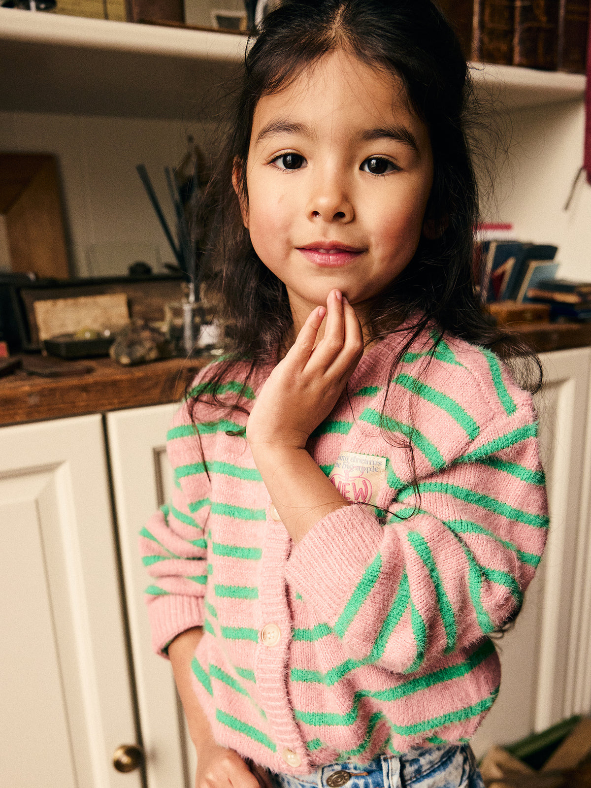 Stripes Cardigan Lilas, Daily Seven
