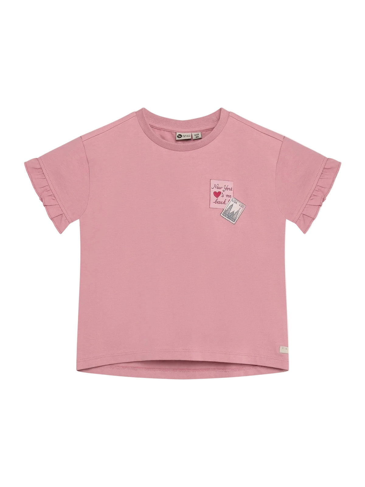T-shirt backprint Lilas, Daily Seven