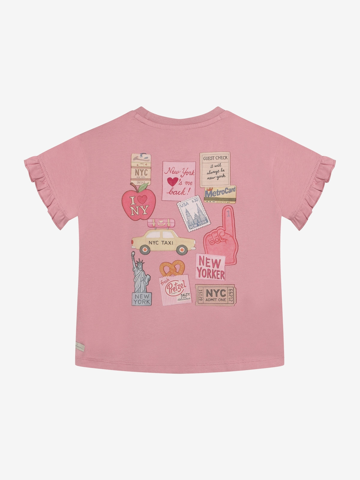 T-shirt backprint Lilas, Daily Seven