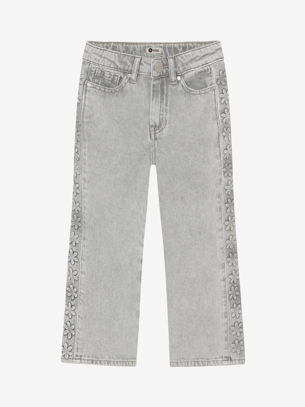 Denim wide fit light grey embossing, Daily Seven
