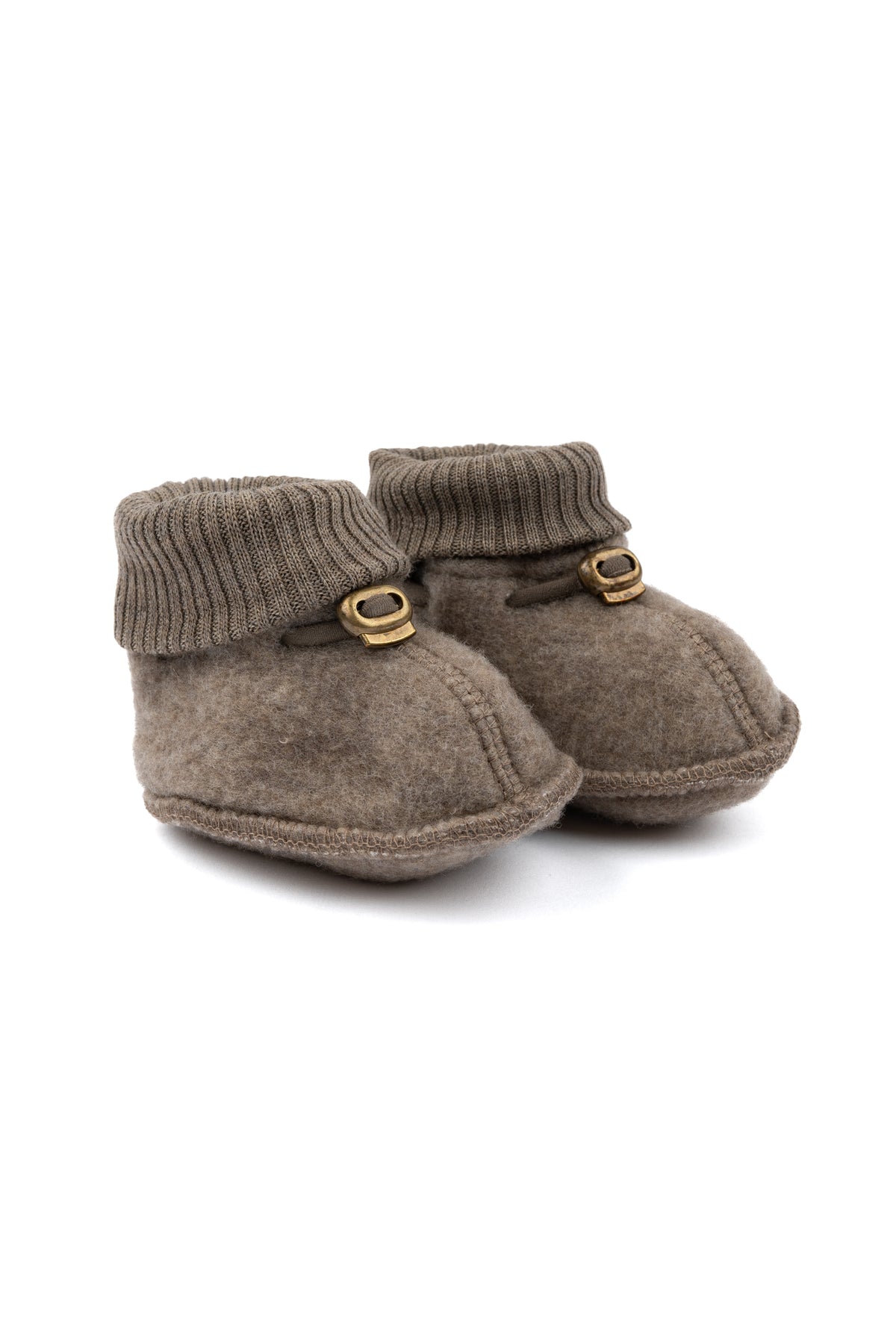 Wool Footies Dark brown Melange, Mikk Line