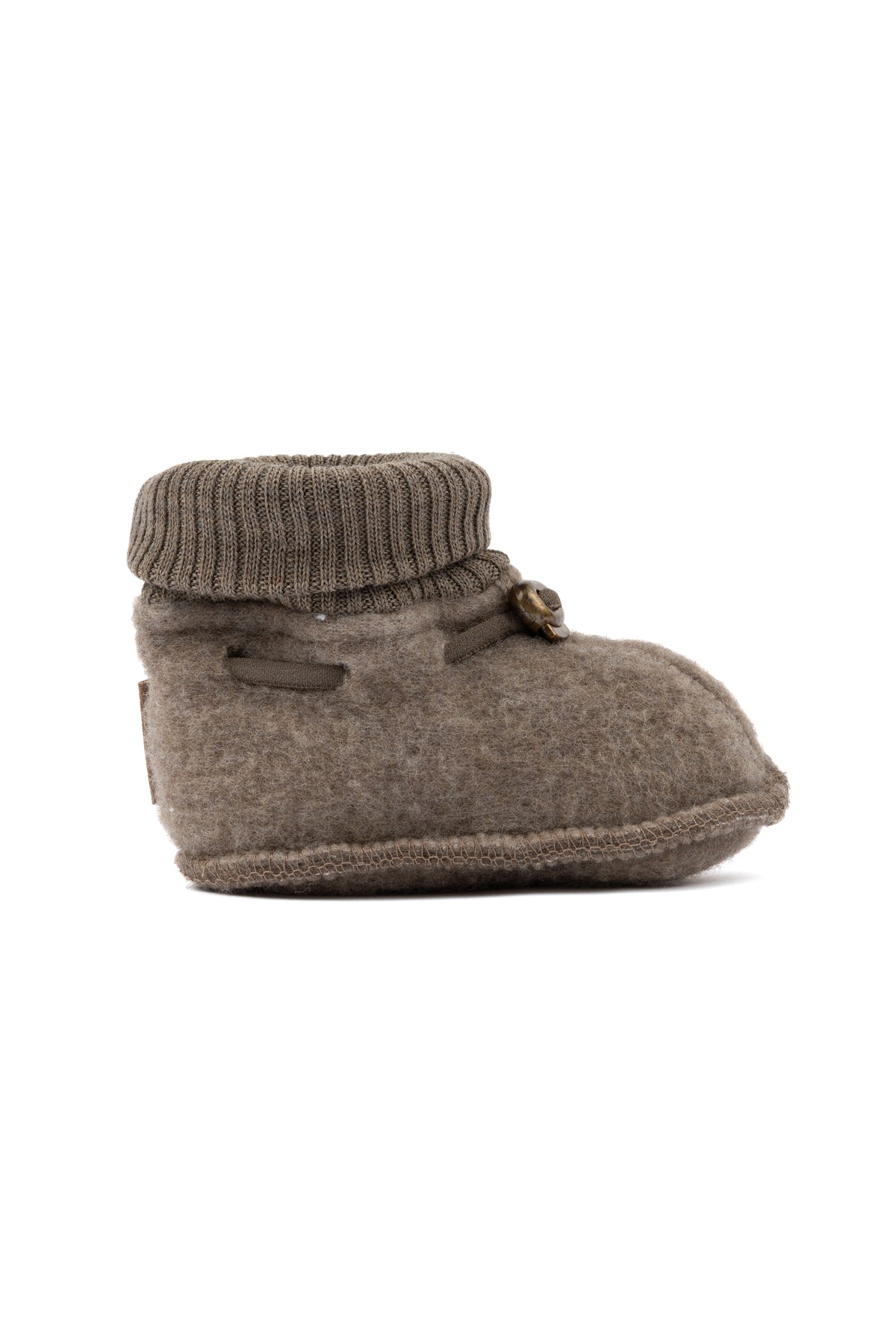 Wool Footies Dark brown Melange, Mikk Line