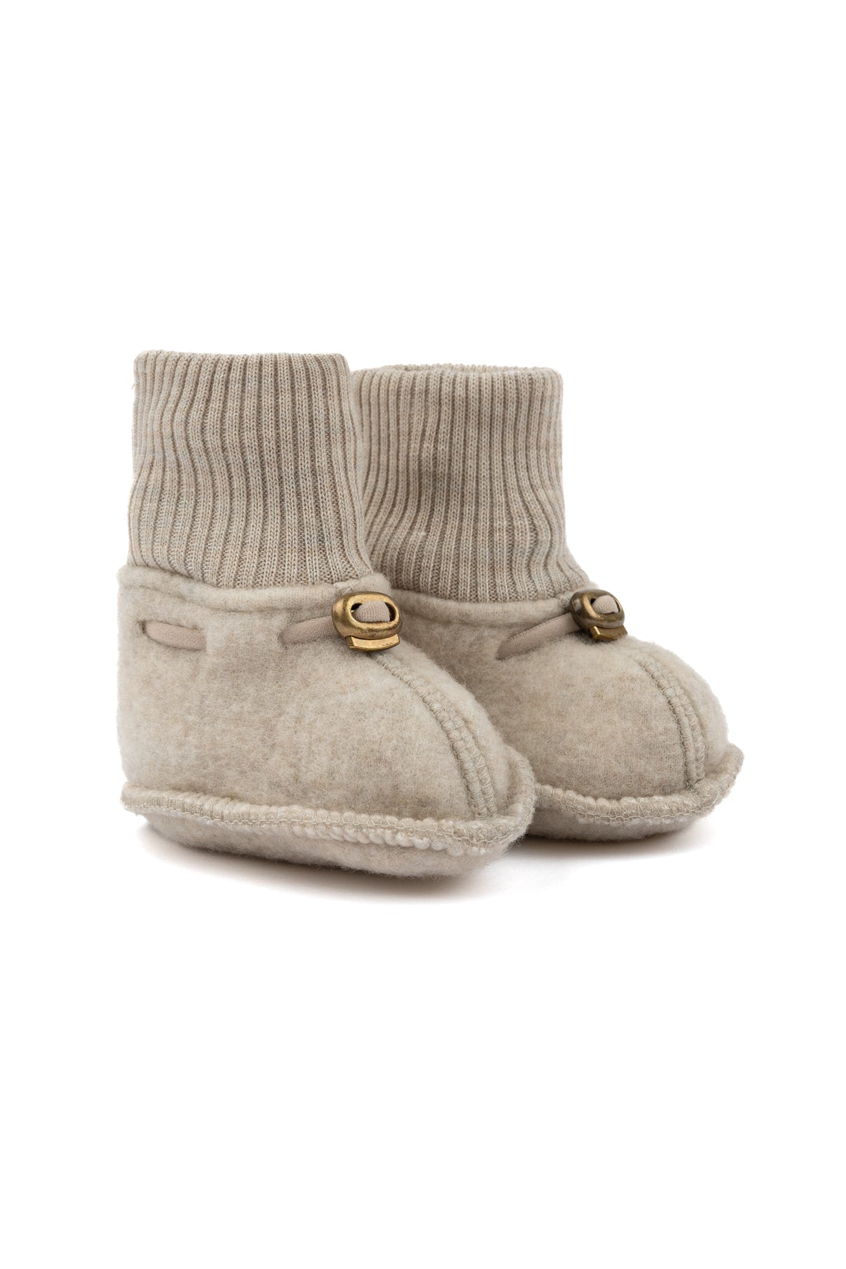 Wool Footies Off White Melange, Mikk Line