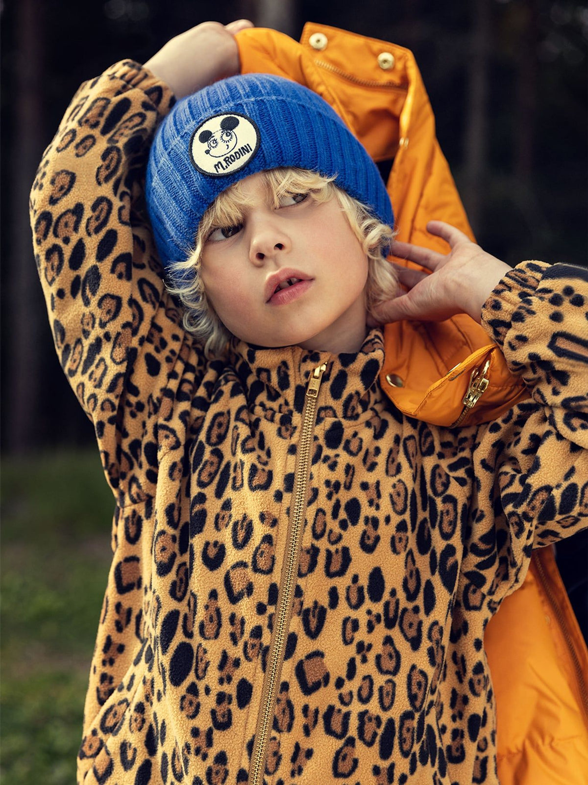 Leopard fleece jacket,Mini Rodini
