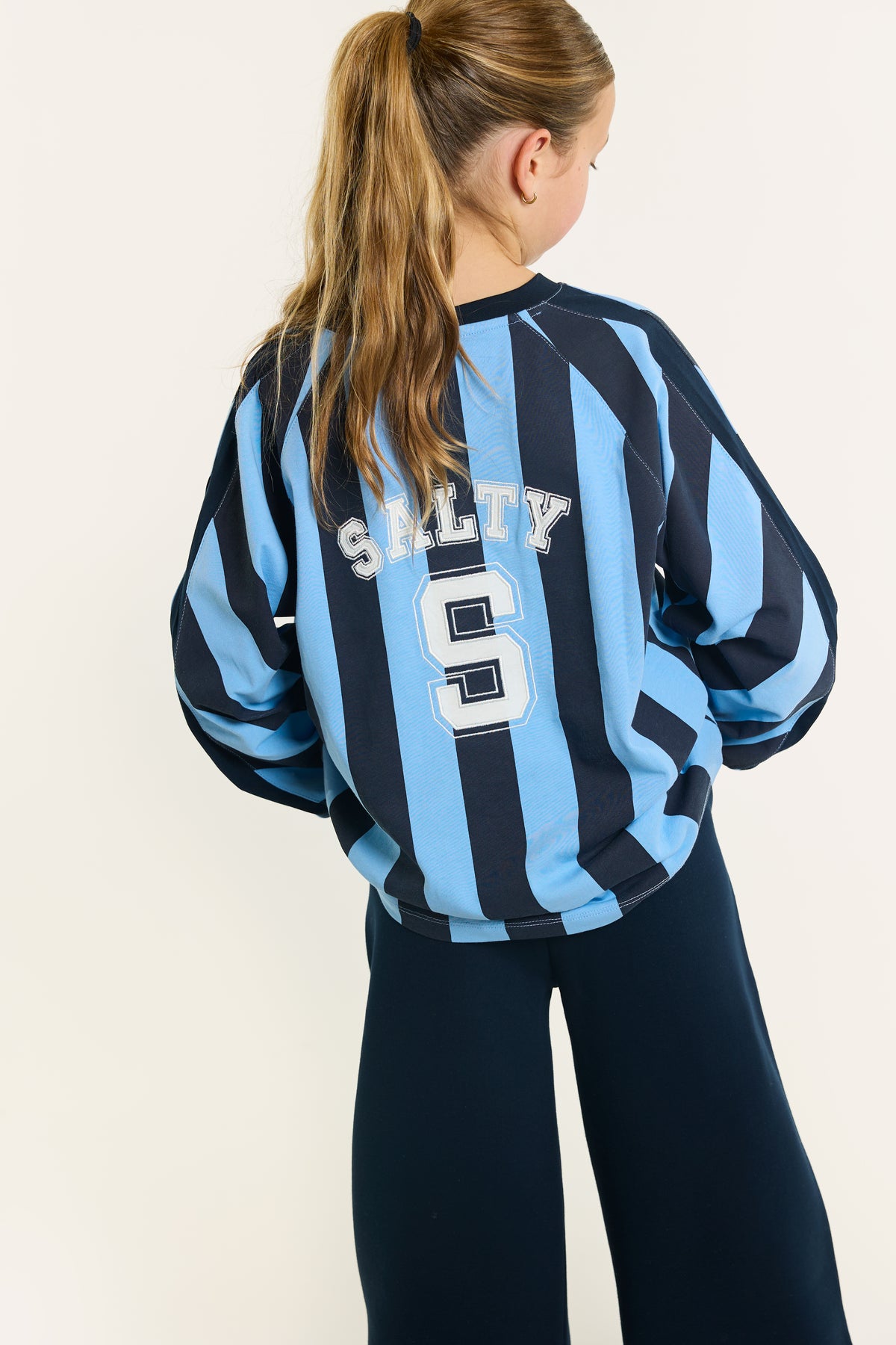 Salty T-shirt stripes blue, Salty Stitch