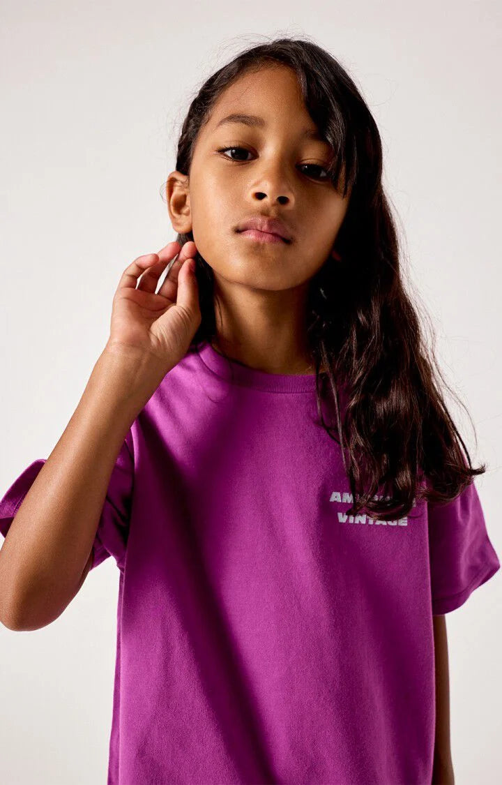 T- shirt fizvalley Raisin Vintage, American Vintage