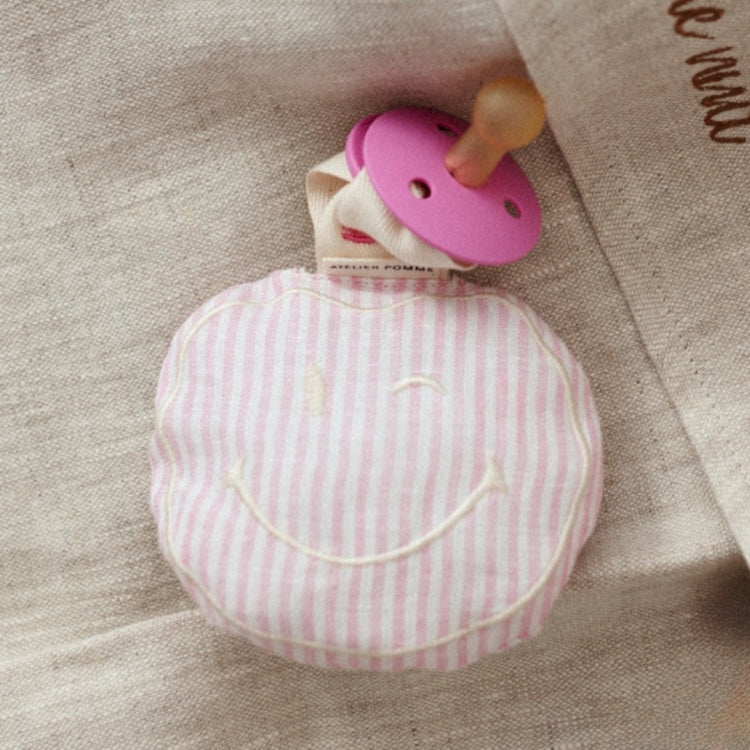Speendoekje smiley – Lovely linnen pinky promise, Atelier Pomme