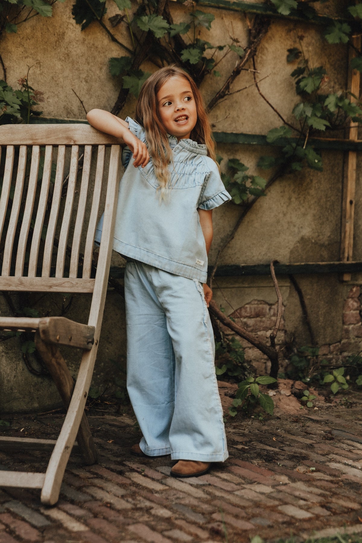 Pants Loja Blue denim light, Baje Studio