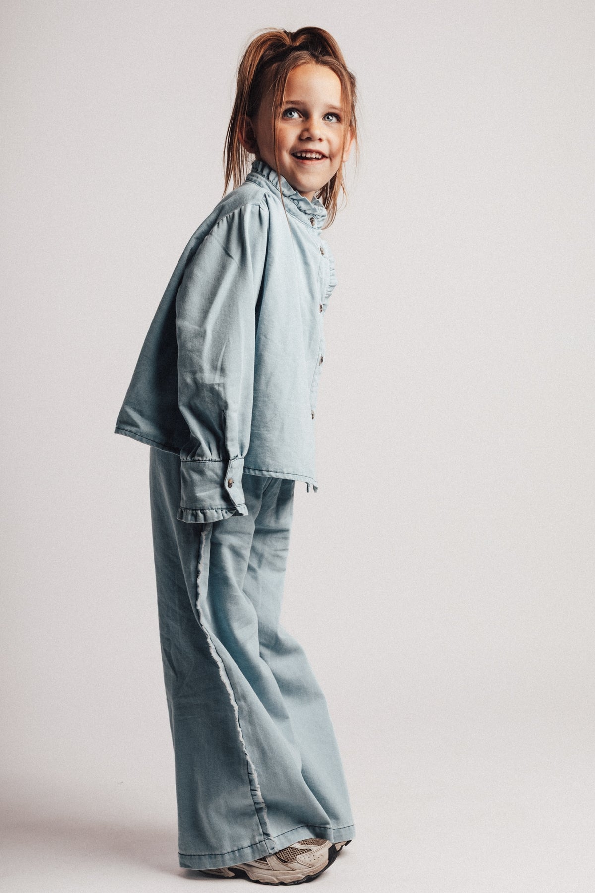 Pants Loja Blue denim light, Baje Studio