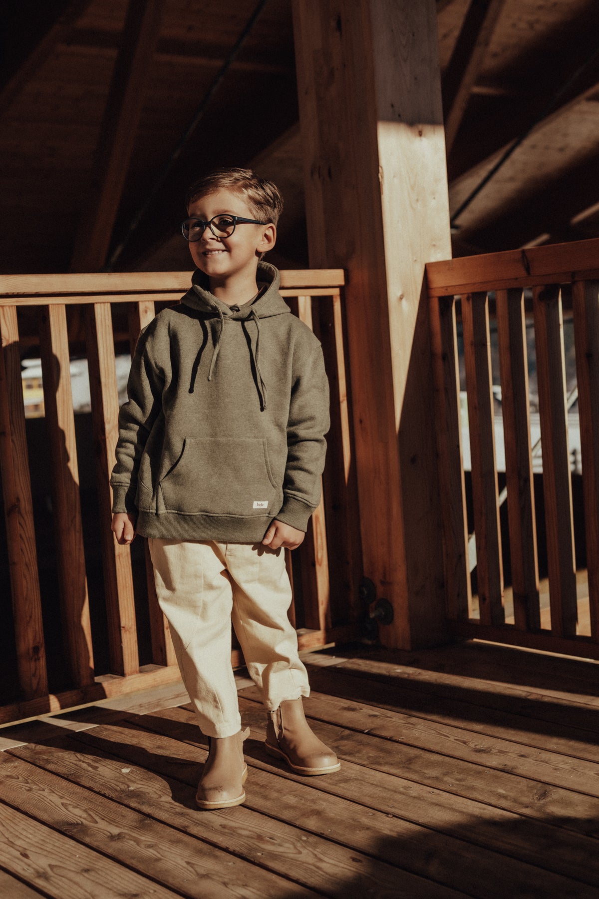 Hoodie Moose Green Agave, Baje Studio