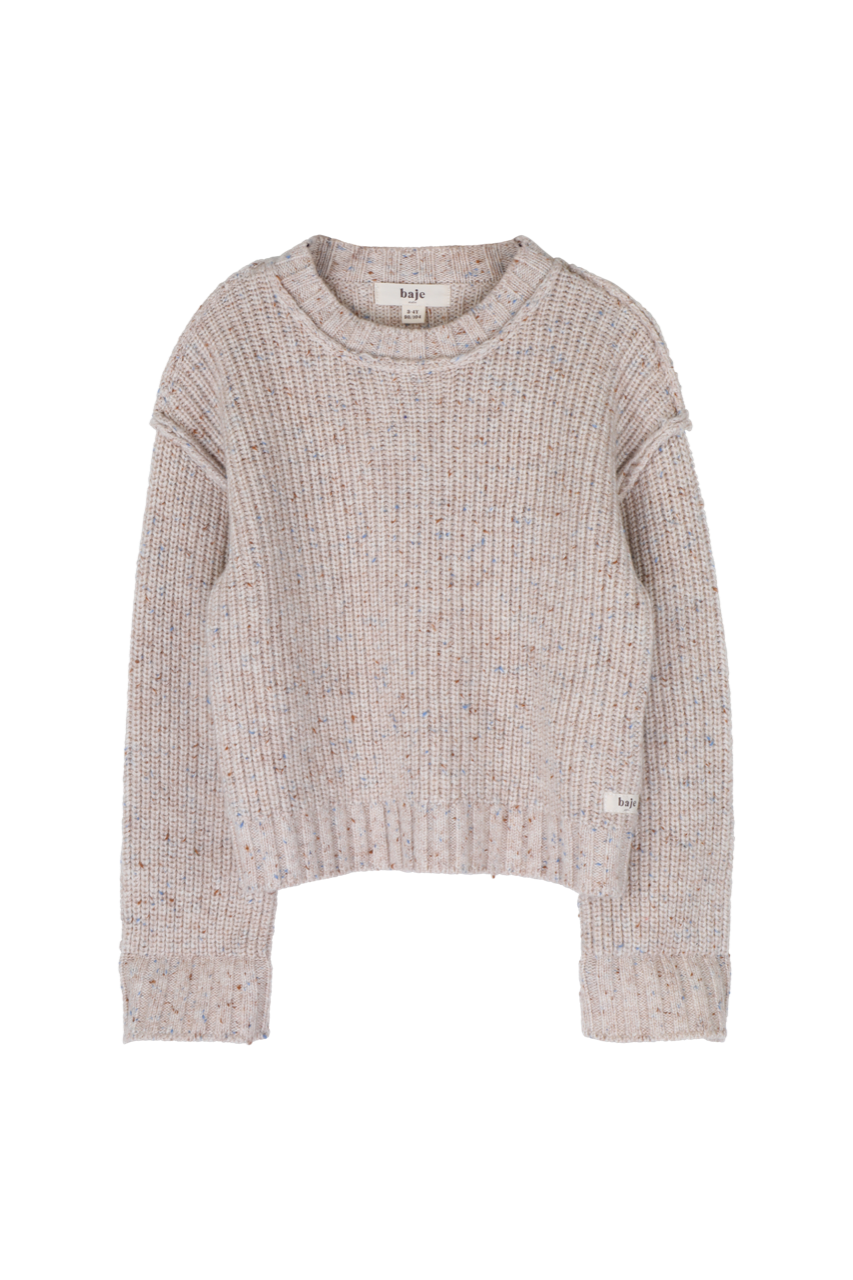 Knitted sweater Lowe Taupe Light, Baje Studio