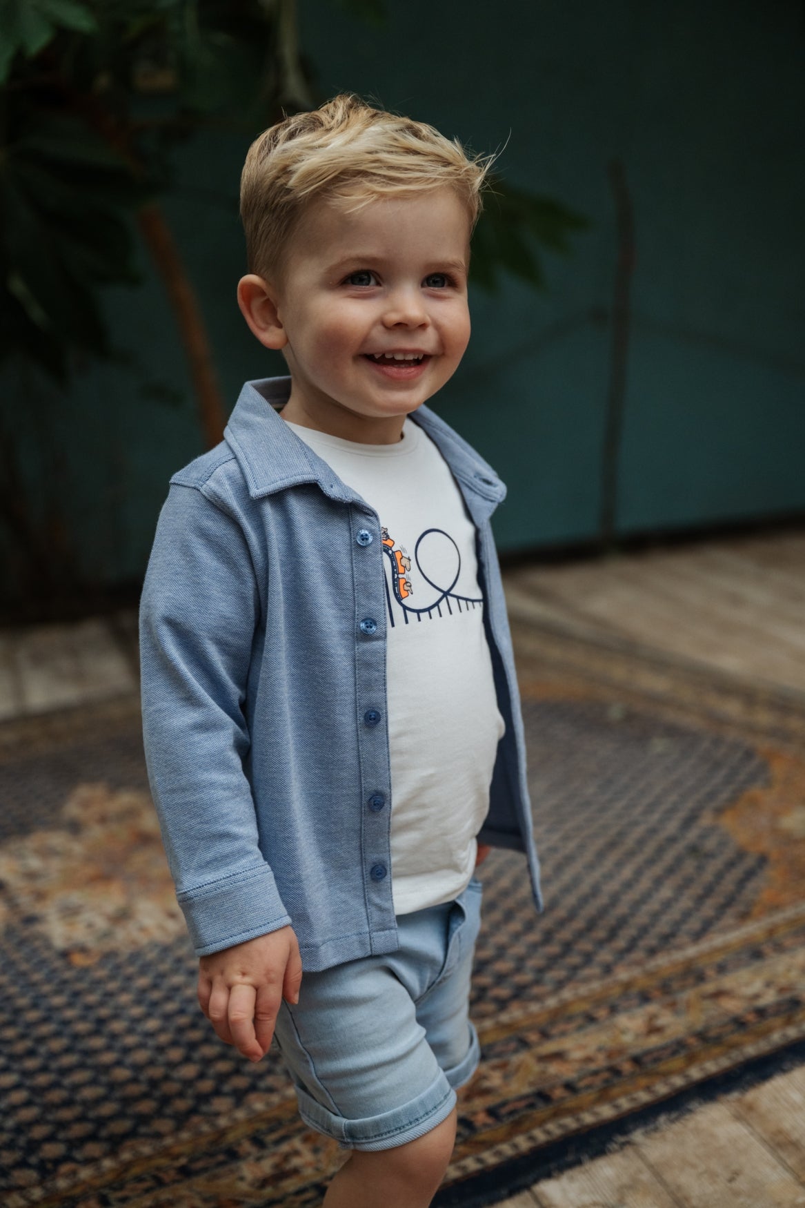 baby boys T-shirt short sleeve cloud, Babyface