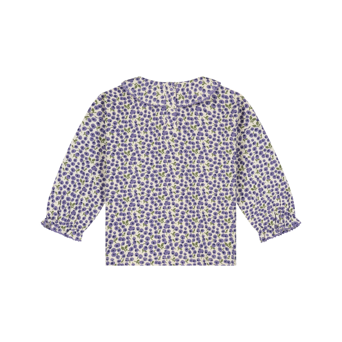 baby girls t-shirt long sleeve cream print, Babyface