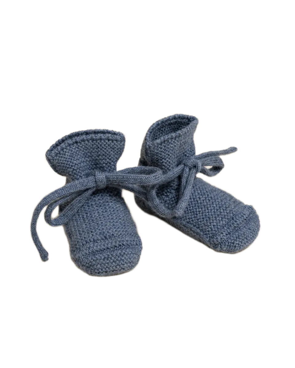 Booties denim, hvid
