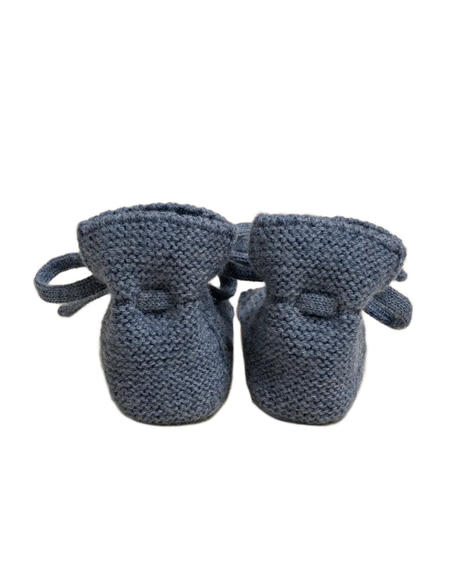 Booties denim, hvid