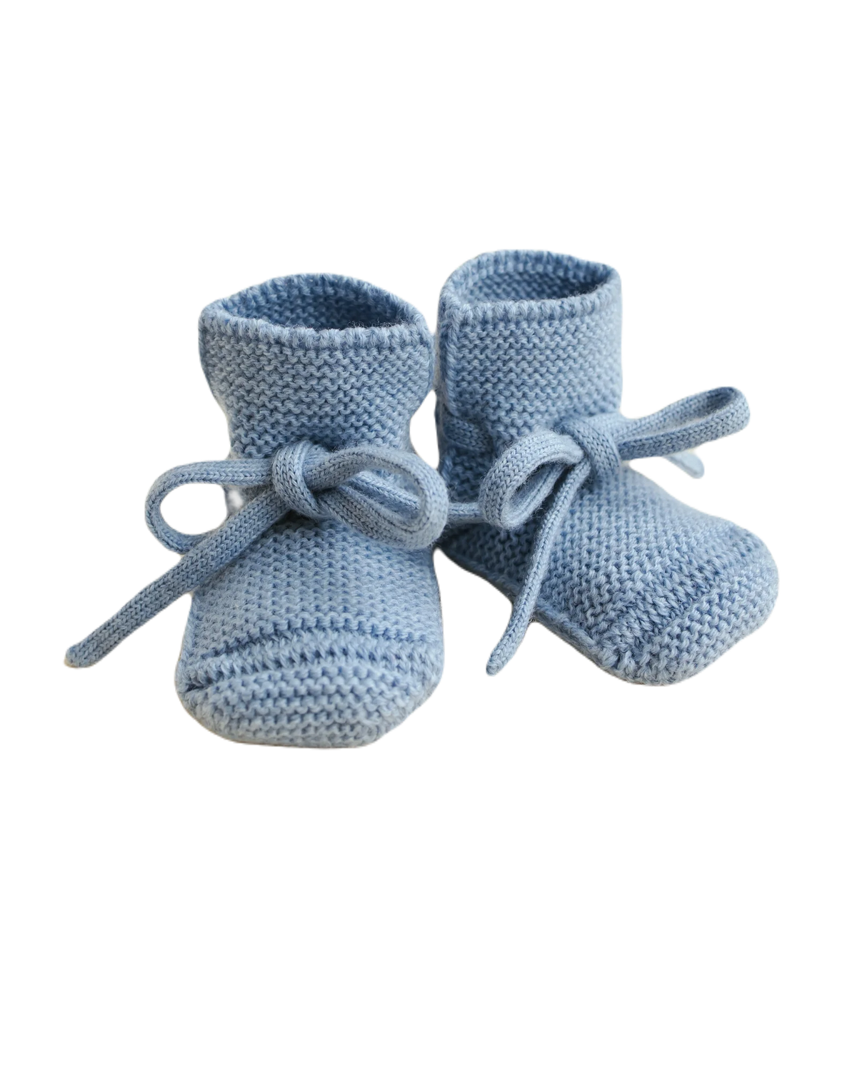 Booties light blue, hvid