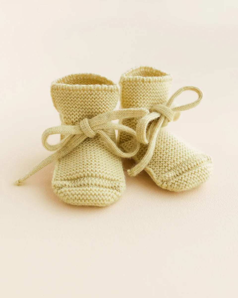 Booties Light yellow, Hvid