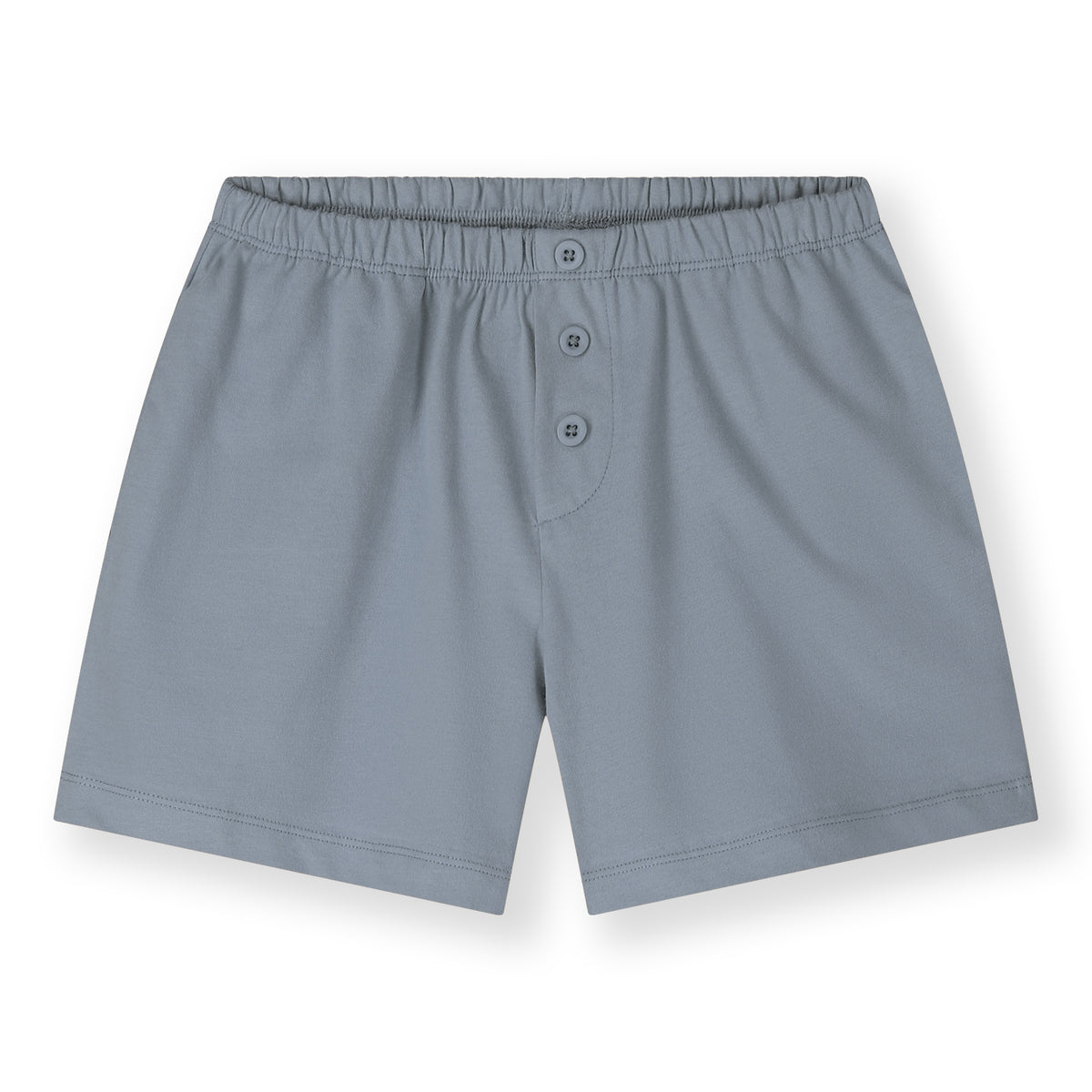 Button Shorts GOTS stone grey, Gray Label