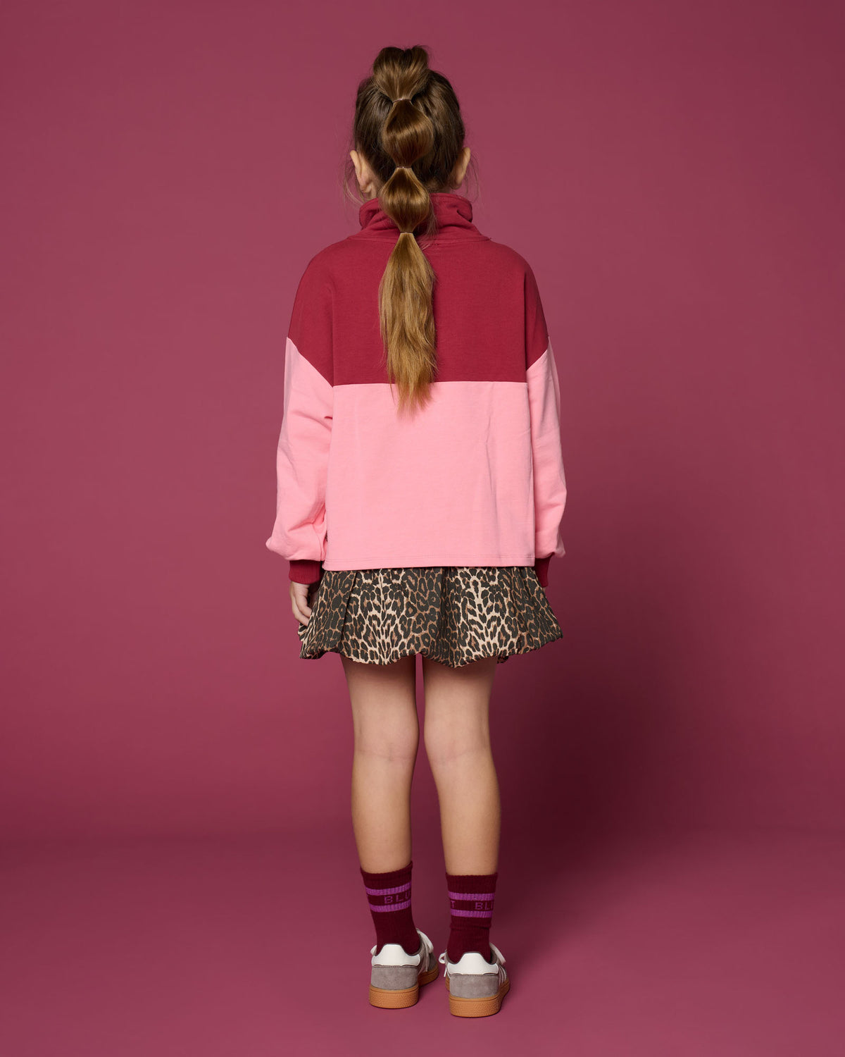 Ballon Skirt | Leopard AOP, Petit Blush