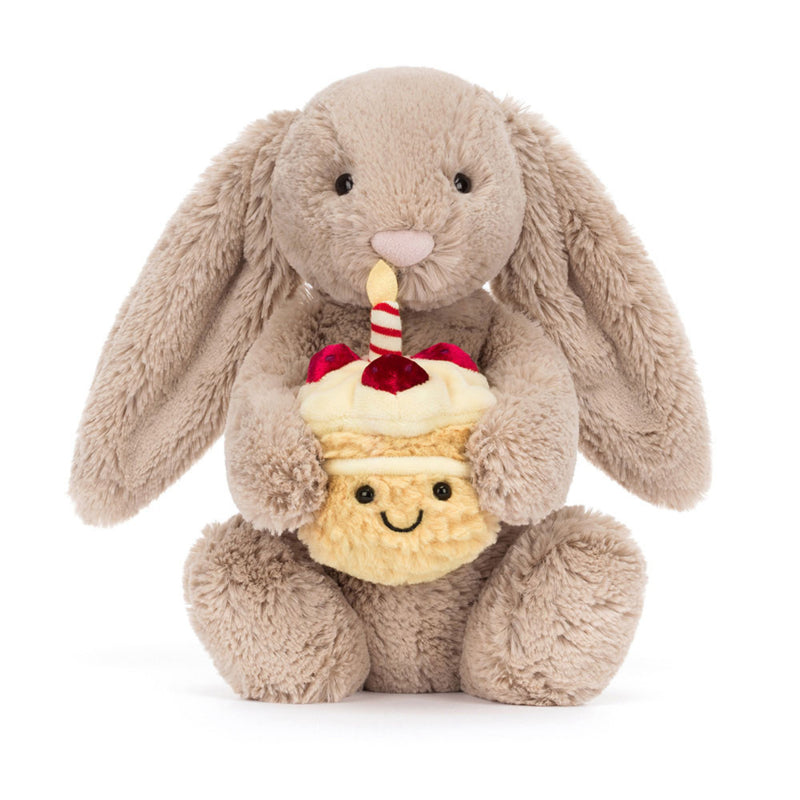 Bashful beige birthday Bunny, Jellycat