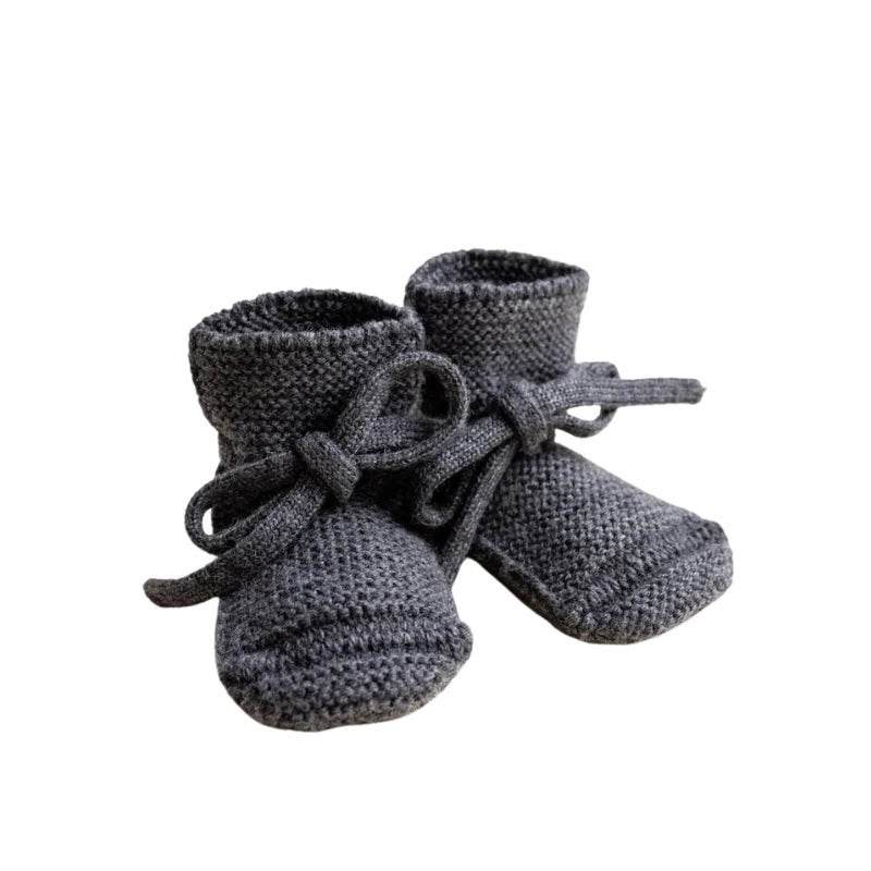 Booties charcoal, Hvid